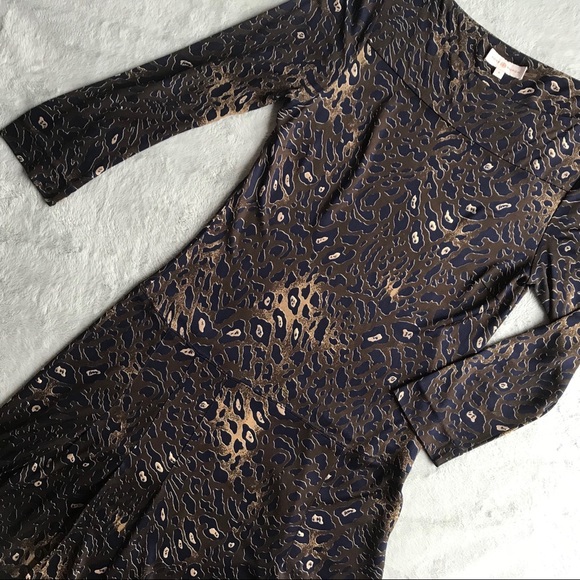 Tory Burch Dresses & Skirts - Tory Burch Denise Printed Pleated Dress Leopard